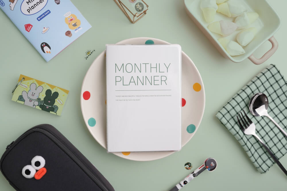 สมุดโน๊ต Ropamoda PVC Monthy planner สีเขียว
